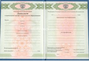 Диплом училища 2010 в Красноярске